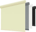 ChrisDowa Cordless Blackout Roller Shades for Windows, Striped Free-Stop Window Blinds with Privacy, Thermal Insulated Window Shades for Home, Office and Door. Beige, 54" W x 72" H