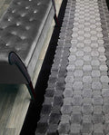 Custom Length Hallway Runner Rug,Slip Resistant,Checkered Black, 26 Inch X 32 feet, Sold and Priced Per Foot
