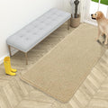 OLANLY Dog Door Mat for Muddy Paws 54x24, Absorbs Moisture and Dirt, Absorbent Non-Slip Washable Doormat, Quick Dry Chenille Mud Mat for Dogs, Entry Indoor Entryway Carpet for Inside Floor, Beige