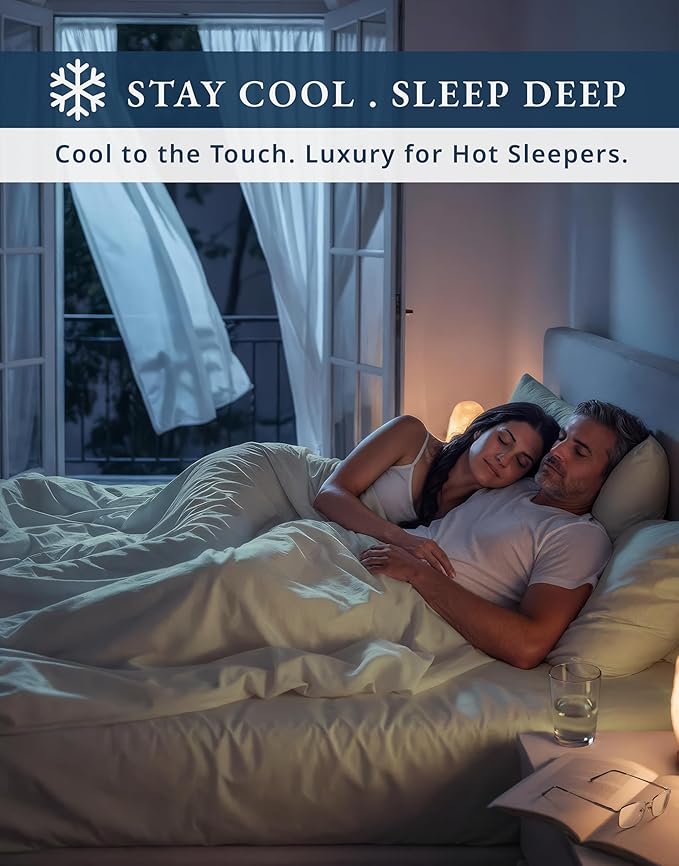 100% Egyptian Cotton Queen Size Sheets – Premium 1000 Thread Count Sheets, 15" Deep Pocket Queen Sheet Set, Silky Sateen Weave, Breathable & Fade Resistant, Soft Luxury Bedding For Holiday Home -Linen