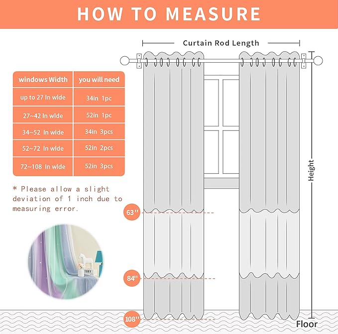 XiDi Purple Grey 84 inchs Long Curtains for Girls Bedroom, Kids Room Decoration Green Curtain, Nursery Blocking Light Curtains Room Darkening 52 inches Wide 1 Panel