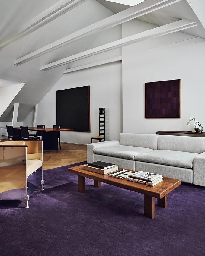 Hand-Tufted Wool Runner Area Rug – Soft Premium Wool Carpet for Living Room, Bedroom & Home Décor – 3X13 ft| Lilac – Durable, Non-Slip Backing, Handcrafted Rug