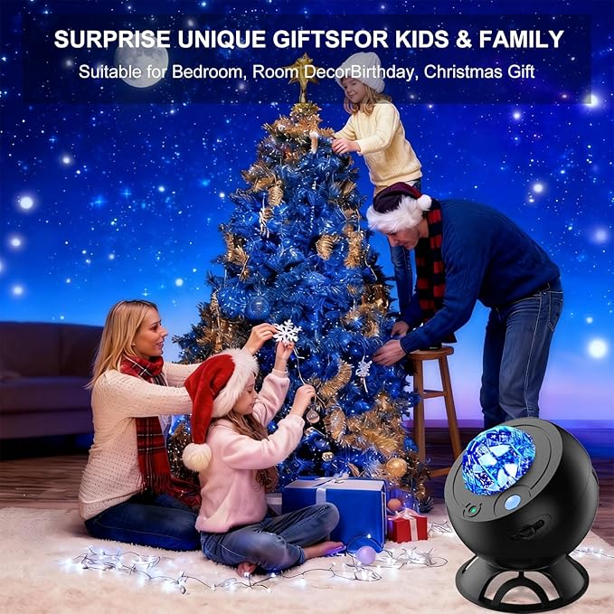 Aurora Projector,16-Color Star Projector,Moon Light Galaxy Projector,Supports USB Storage and Playback,Suitable for Children's bedrooms,Living Room Decoration,Christmas Gifts for Teenagers