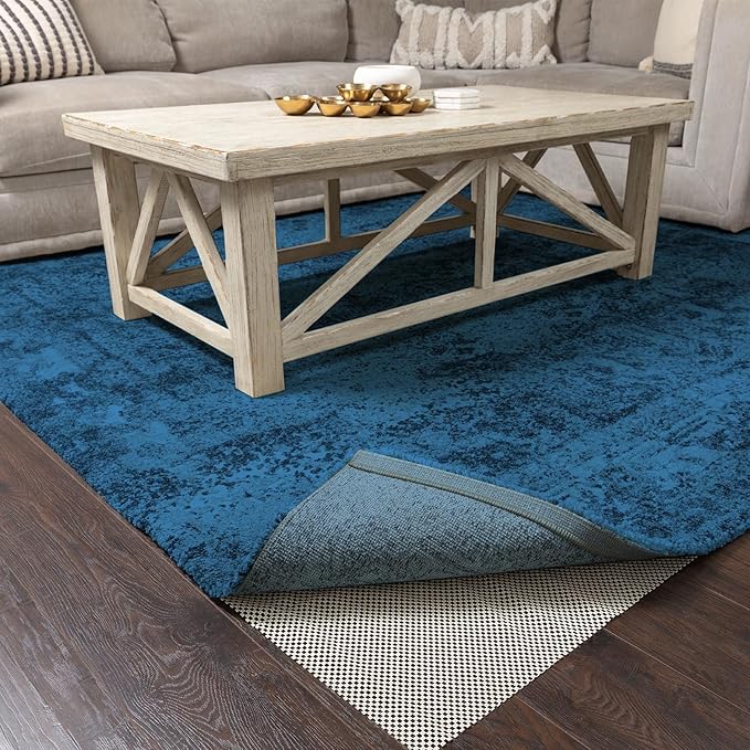 Veken 8x12 Ft Rug Pad Gripper for Hardwood Floors, Non Slip Rug Pads for Area Rugs, Thick Rug Grippers for Tile Floors, Under Carpet Anti Skid Mat, Keep Your Rugs Safe and in Place