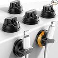 6-Pack Rotatable Cord Holder for Nightstand, LISEN 360°Rotating Magnetic Clips, No-Residue Strong Adhesive Cord Organizer for Desk, Cable Hider for Home, Office, Car, Cubicle Accessories