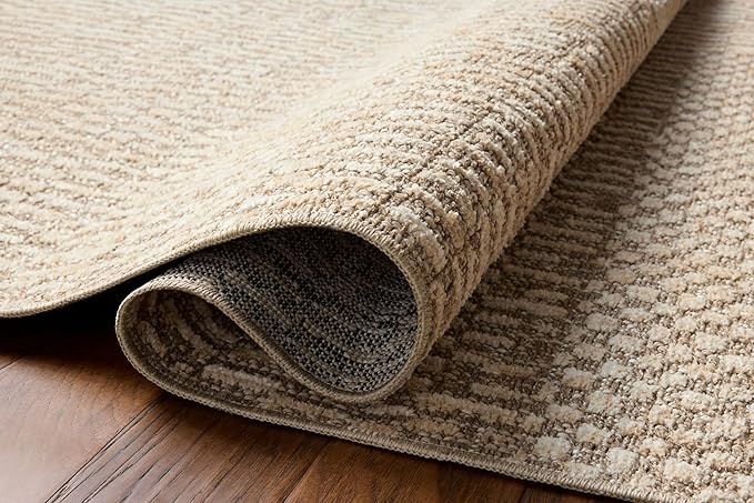 Loloi Amber Lewis Bexley Collection BEX-01 Natural/Birch 2'-7" x 10'-0" Runner Rug Neutral, Textured, Living, Bedroom, Dining, Carpet