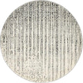 Unique Loom Del Mar Collection Area Rug - Jennifer (3' 3" Round, Gray/ Black)