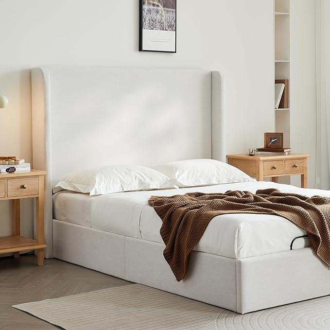 Queen Size Adjustable Bed Frame Base, Caron Electric Bed Base with Head and Foot Incline, Zero Gravity, Massage, App and Wireless Remote, No-Noise, Easy Assembly, Gray