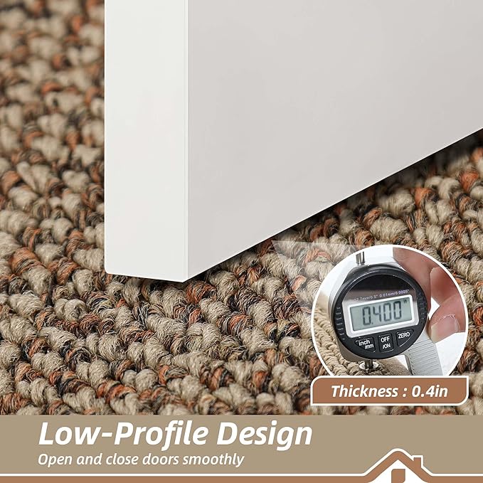 BEQHAUSE Indoor Door Mat 24" x 60", Dirt Trapper Door Mats Non-Slip Entryway Rugs Washable, Resist Dirt Absorbent Welcome Mat, Low Profile Floor Mats for Front Back Door and Entryway, Taupe