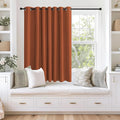 NICETOWN Blackout Curtains 63 inches Long for Living Room Bedroom, Grommet Thermal Insulated Room Divider Drape Window Treatment for Sliding Patio Door, W100 x L63, 1 Panel, Gold Brown