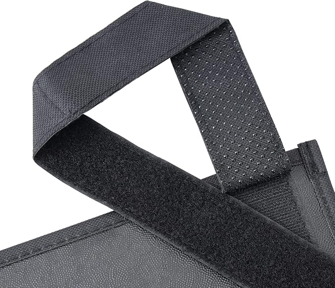 Zafit Hanging Bedside Caddy, Bedside Storage Organizer for Magazine, Phone, Remote control (4 Pockets-Black)