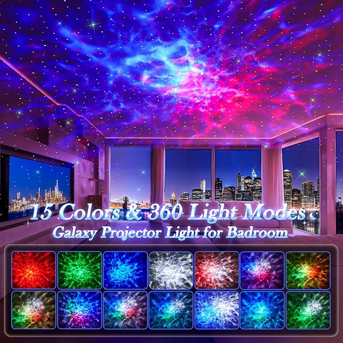 PIKOY INS Northern Lights Projector Star Projector Brown