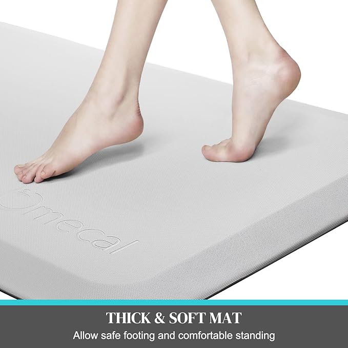 Fall Mats for Elderly Senior Handicap Fall Prevention Pad, Bedside Safety Floor Mat, Bed Falling Protection, Non Slip, Beveled Edge, Anti Fatigue