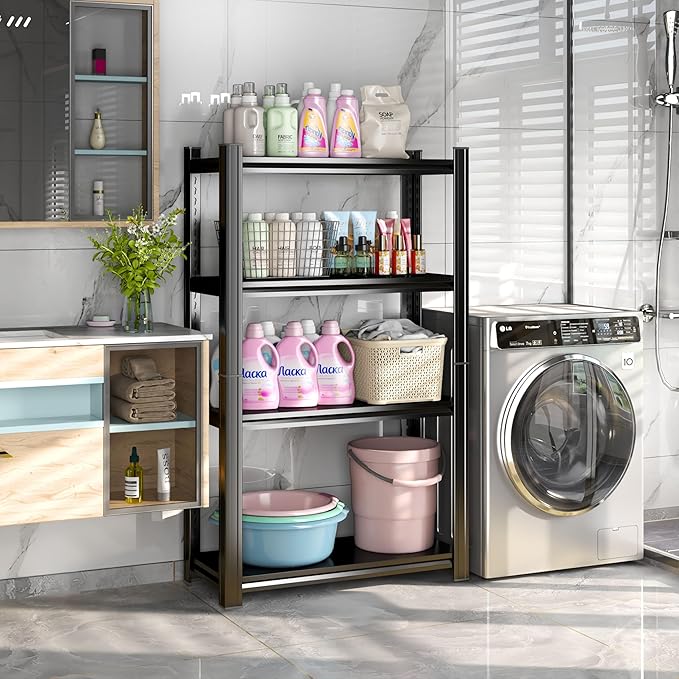Garage Shelves,14-48''W Heavy-Duty Storage Shelves, Double-Layer Uprights, Thickened Shelves, Waterproof &Rustproof, Suitable for Indoor & Outdoor Use.