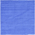 Unique Loom Solid Shag Collection Area Rug (8' Square, Periwinkle Blue)