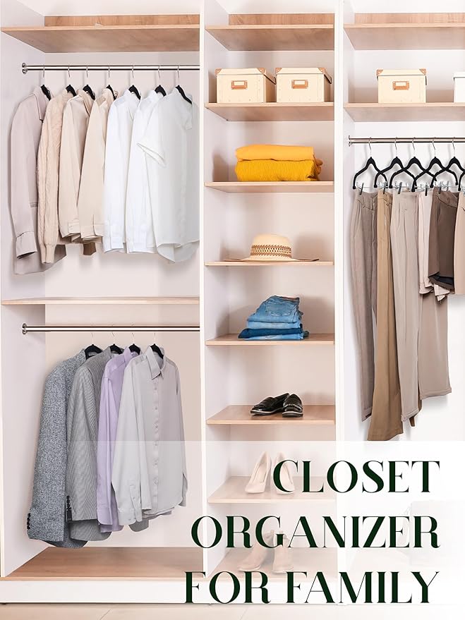 Cozymood Velvet Skirt Hangers 24 Packs Velvet Hangers with Clips Ultra Thin Non Slip Velvet Pants Hangers Space Saving Clothes Hanger for Trouser, Skirts, Jeans (Black)