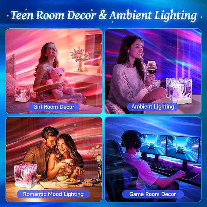 Birthday Gifts for Women Gifts for Teen Boys Girls Northern Lights Projector, 18-Color Teen Girl Gifts Trendy Stuff Valentines Day Gifts for Him, Galaxy Projector for Bedroom Cute Room Decor Aesthetic
