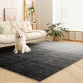 Area Rugs 6x9, Machine Washable Rugs for Living Room Floor Non Silp Vintage Rug Black Carpet for Living Room Dinning Room Bedroom Rug Under Bed Home | Black White