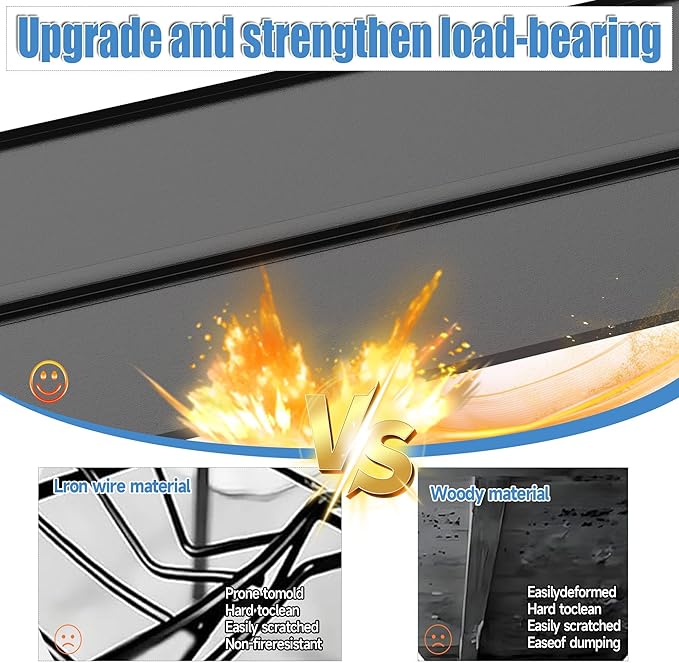 Storage Shelves, Garage Metal Shelving Unit, Adjustable, Double-Layer Column with Reinforced Ribs, Heavy-Duty, Capable of Bearing 600-3600 lbs (Black, 63 * 32 * 16, 5-Tier)