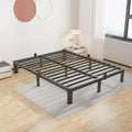 ROIL 7 inch King Size Bed Frame Metal Platform No Box Spring Needed with Round Corner Legs Mattress Stoppers Retainers 3500LBS Heavy Duty Steel Slats Noise-Free Easy Assembly