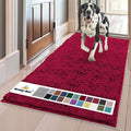 Muddy Mat® | Super Absorbent Door Mat Indoor, Microfiber Quick Dry Chenille Entryway Rug, Non-Slip Front Door Mat, Indoor Mats for Entryway, Machine Washable Pet Rug, Maroon 35"x60"