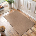 Easy Jute Door Mat 2x3 Indoor Outdoor Natural Rugs Solid Fiber Rug Woven Area Rug Boho Easy Clean Inside Carpet for Living Room Bedroom Dining Room Hallway or Outdoor Patio Porch (2 X 3 Natural)