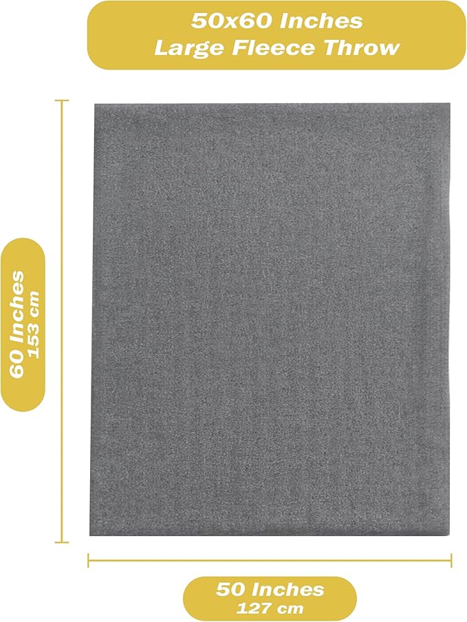 24 Bulk Pack Fleece Throw Blankets, 50x60 Soft for Home, Office, Wedding, Gift, Camping (Assorted)