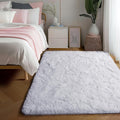 PAGISOFE Soft Comfy White Area Rugs for Bedroom Boys Living Room Fluffy Shag Furry Carpet for Kids Room Soft Shaggy Bedside Cream Rug, Plush Office Rugs Indoor Floor Rugs 4' x 6', Nursery