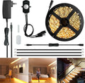Sensky 19.7ft/6m Motion Activated LED Strip Light Kit Flexible LED Strip Motion Sensor for Bedroom, Gun Safe, Under Cabinet, Under Bed, Pantry, Kitchen, Stairway, Closet(Warm White 3000-3500K)