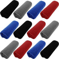 12 Bulk Pack Fleece Throw Blankets, 50x60 Soft for Home, Office, Wedding, Gift, Camping (Assorted 1)