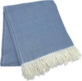 Alashan Cotton Acrylic Adirondack Herringbone Woven Throw (Dusk)