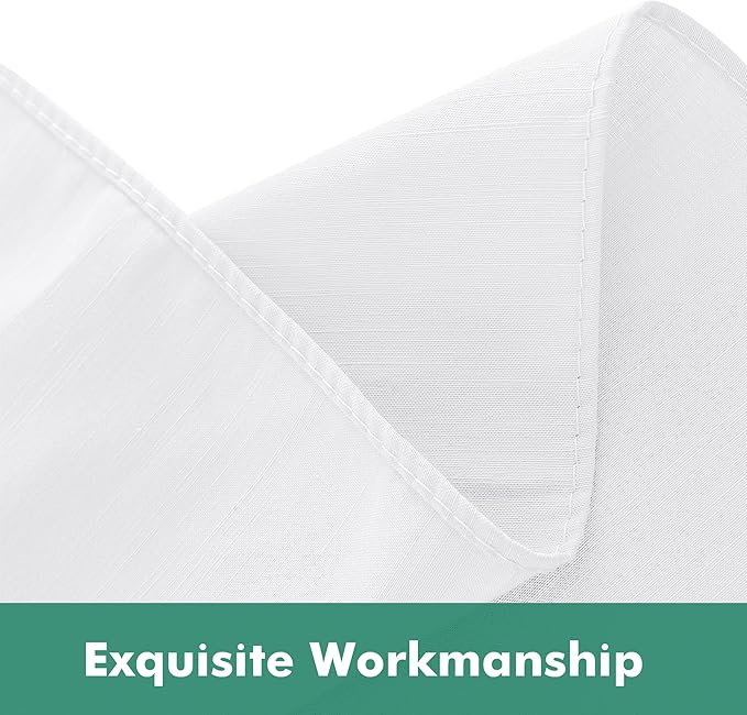 Biscaynebay Wrap Around Bed Skirts with Split Corners for Twin/Twin XL Beds 15" Drop, White Adjustable Elastic Dust Ruffles Easy Fit Wrinkle Resistant Silky Luxurious Fabric Machine Washable