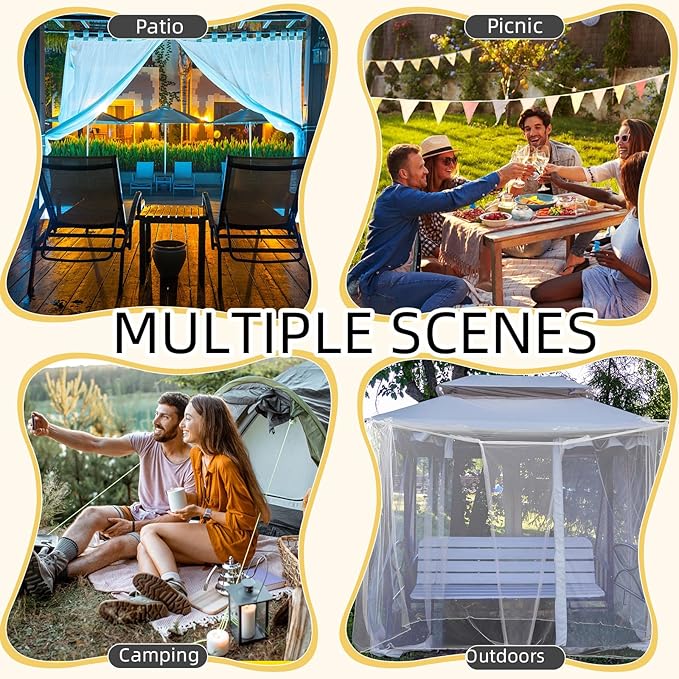 4 Corners Mosquito Net for Mosquiteros para Camas Bed Canopies Netting Bed Drapes Rectangular Mosquito Mesh for Camping Home Outdoor Travel(White,L75 X W35.5 X H59 Inch,1 Opening)