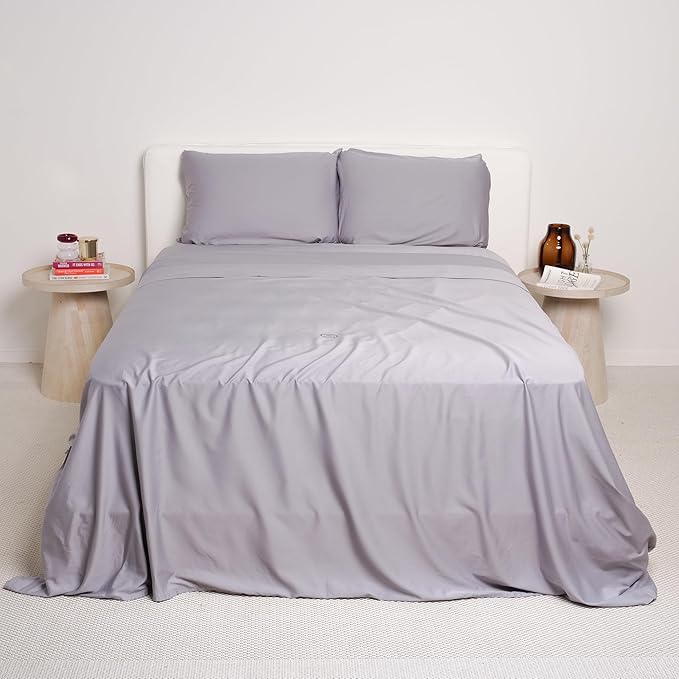 THE LAD COLLECTIVE 2.0 Bedding Set - 4 Piece Sheet & Pillow Case Set, Custom Cotton Blend, Soft, Comfortable, Temperature Regulating, & Easy-to-Use - (Twin XL, Margaret River)