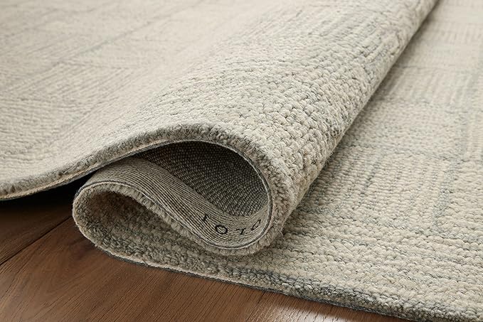Loloi Chris Loves Julia Francis Collection FRA-03 Silver/Sky 3'-6" x 5'-6" Accent Rug