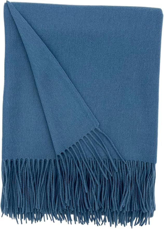 Alashan Cashmere Blend Ripple Finish Woven Throw (Odessa)