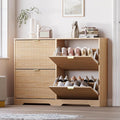 Large Shoe Cabinet for Entryway, Shoe Rack Cabinet with 4 Flip Drawer and Adjustable Shelves for Small Apartment, Foyer