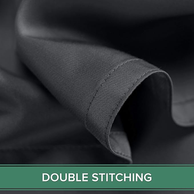 Pure Bamboo Twin Sheets, Genuine 100% Organic Viscose Derived from Bamboo Bed Sheet Set, Luxuriously Soft & Cooling, Double Stitching, 2 Year Quality Promise (Twin, Charcoal)