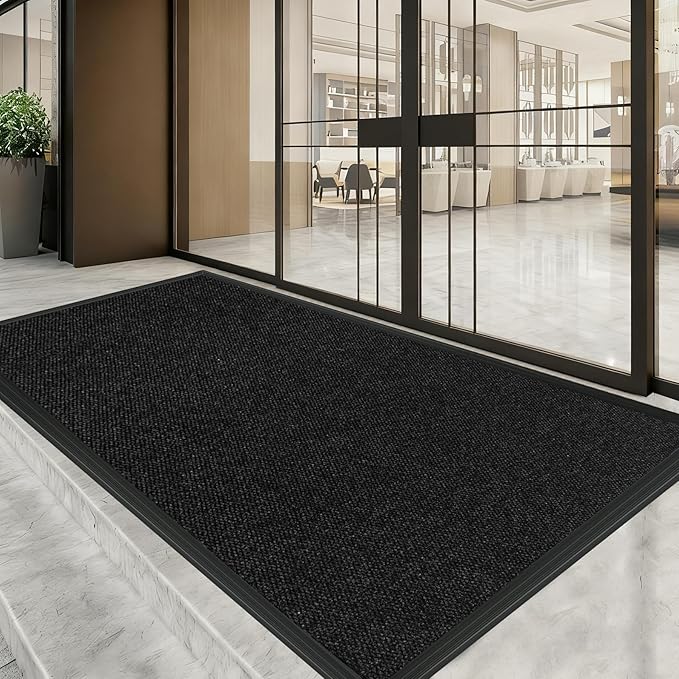 2ft x 31ft Front Door Mat Indoor Outdoor Entrance, Commercial Heavy Duty Entryway Matt, Non-Slip Rubber Backing Low Profile Doormat, Waterproof Dirt Trapper Welcome Mat for High Traffic Area