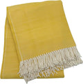 Alashan Cotton Acrylic Adirondack Herringbone Woven Throw (Radiance)