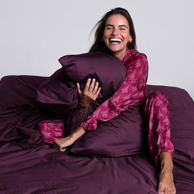 THE LAD COLLECTIVE 2.0 Bedding Set - 4 Piece Sheet & Pillow Case Set, Custom Cotton Blend, Soft, Comfortable, Temperature Regulating, & Easy-to-Use - (Full, Lady Musgrave)