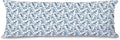 Chinoiserie Cavalier King Charles Spaniel Dog 20x54 Body Pillow Cover with Zipper,Blue and White Grandmillennial French Country Cavalier Dog Decorative Body Pillow Cases for Bed Couch