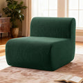 Single Boneless Chairs,Fireside Beanbag Chair Upholstered Cloud Sofa Chair,Corduroy Floor Couch Boneless Couch for Living Room,Memory Foam Lounge Chair for Bedroom,Deep Green