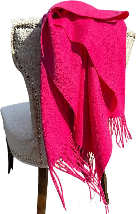 Alashan Cashmere Blend Ripple Finish Woven Throw (Valentine)