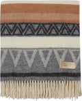 | Wool Blanket/Throw | 100% New Zealand Wool | Perfect for Home and Outdoors | Virgin Wool Throw with Fringes 75"x87" (190 x 220 cm)