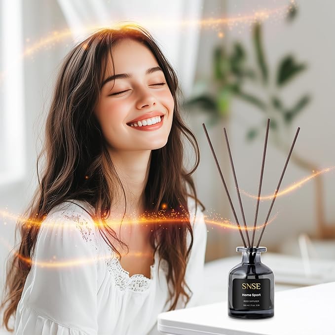 SNSE Home Sport Perfumed Reed Diffuser Set - Premium Reed Diffusers for Home with Diffuser Reeds, Luxurious Gift Aroma, Sophisticated Scent, Ideal for Relaxation, Elegant Home Fragrance