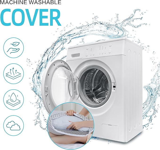 SAPHREAS Cooling Bed Pillows Standard for Sleeping, Luxury Hotel Shredded Memory Foam Pillows for Side Back Stomach Sleepers, Cool Firm Pillow for Neck Support