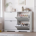 Large Shoe Cabinet for Entryway, Shoe Rack Cabinet with 4 Flip Drawer and Adjustable Shelves for Small Apartment, Foyer