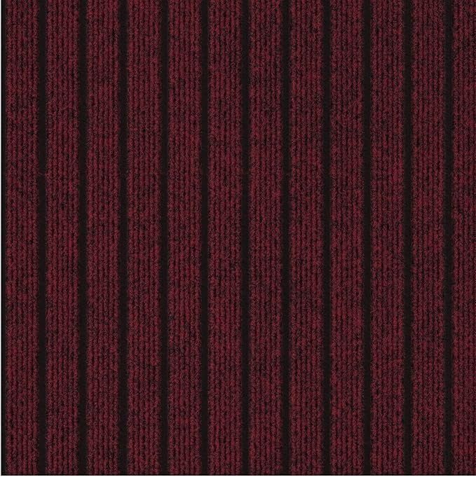 Ottomanson 2' x 9' Hallway Runner with Scraper Pile - Extra Durable Non-Slip Rug Mat for Indoor & Outdoor Use - Ideal for Kitchen, Entryway, Patio & Garage - High-Traffic Carpet, Red