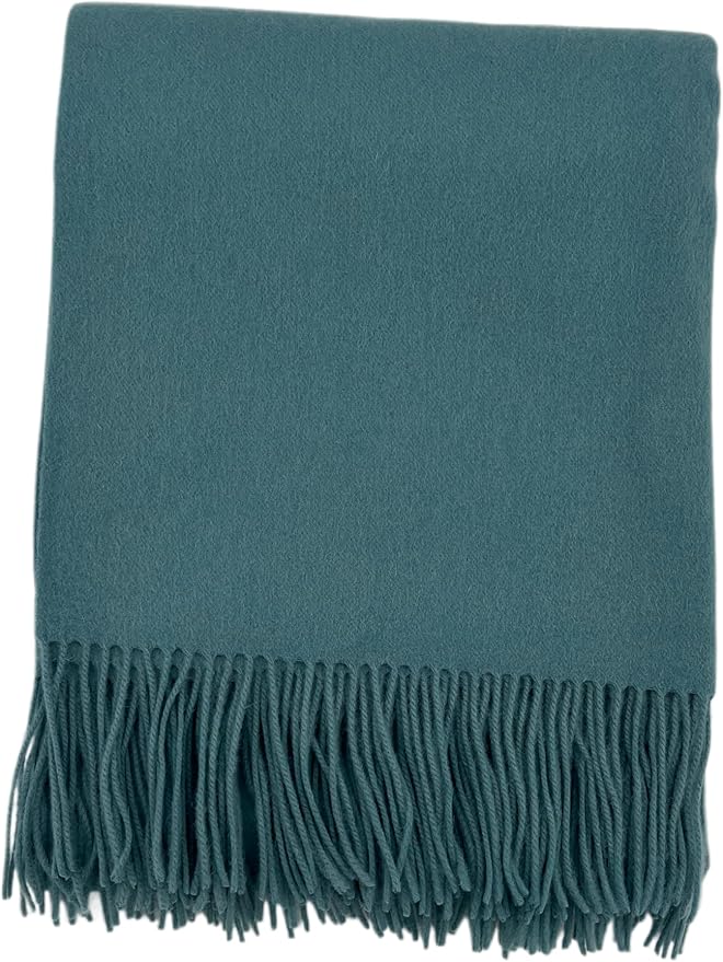 Alashan Cashmere Blend Ripple Finish Woven Throw (Lakeshore)